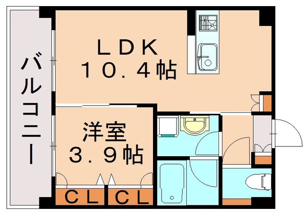 笹原駅 徒歩9分 3階の物件間取画像